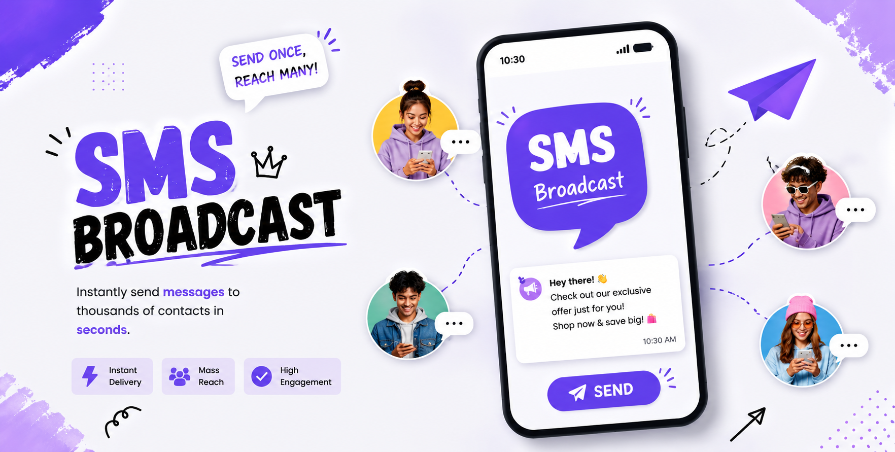 SMS Broadcasting Solution | Bulk SMS Marketing & SMS Chat